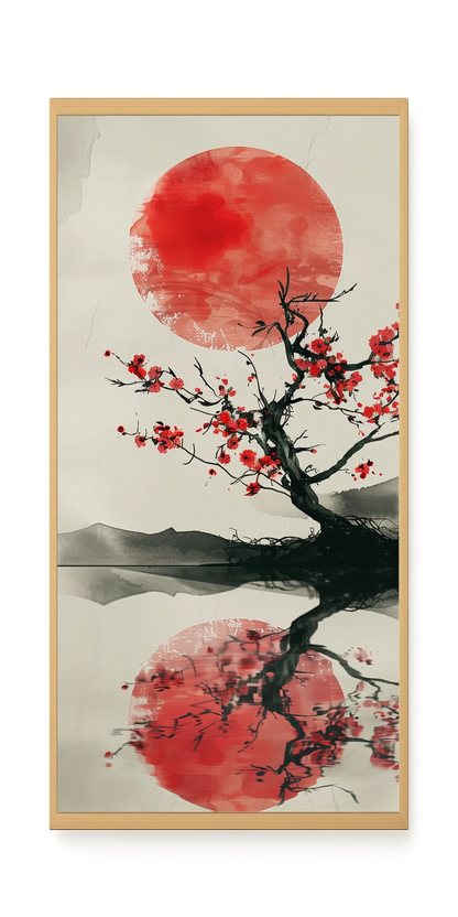Red Stillness Canvas Print