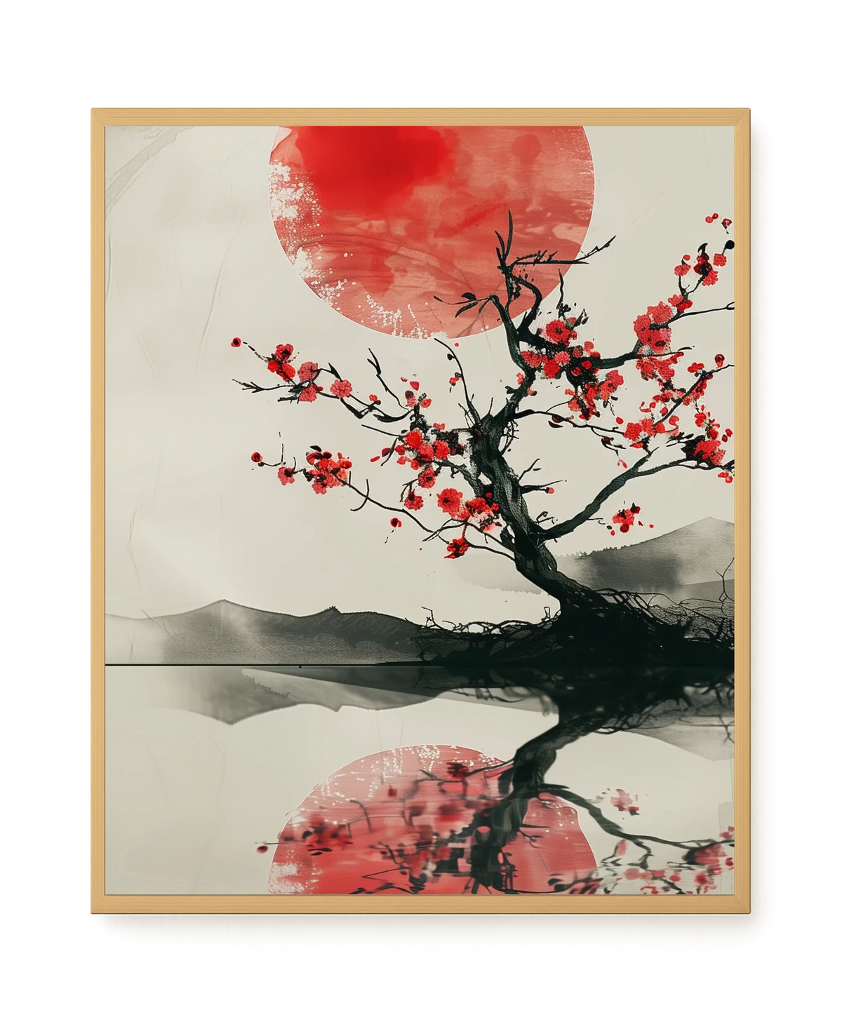 Red Stillness Canvas Print