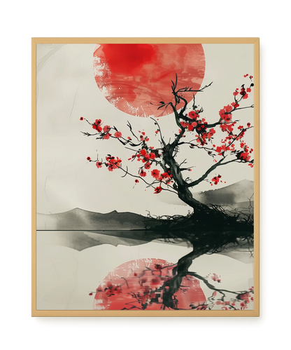 Red Stillness Canvas Print