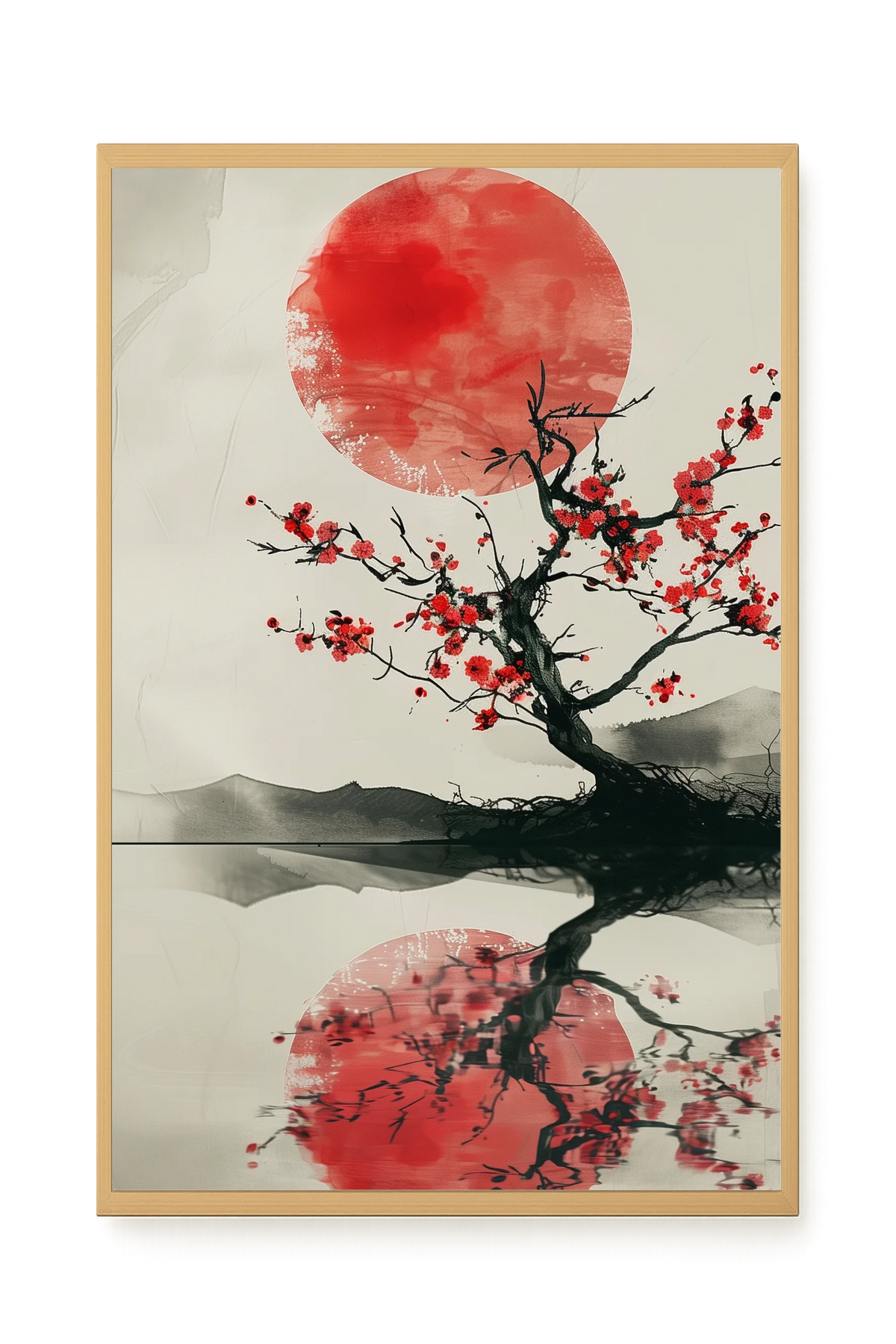 Red Stillness Canvas Print