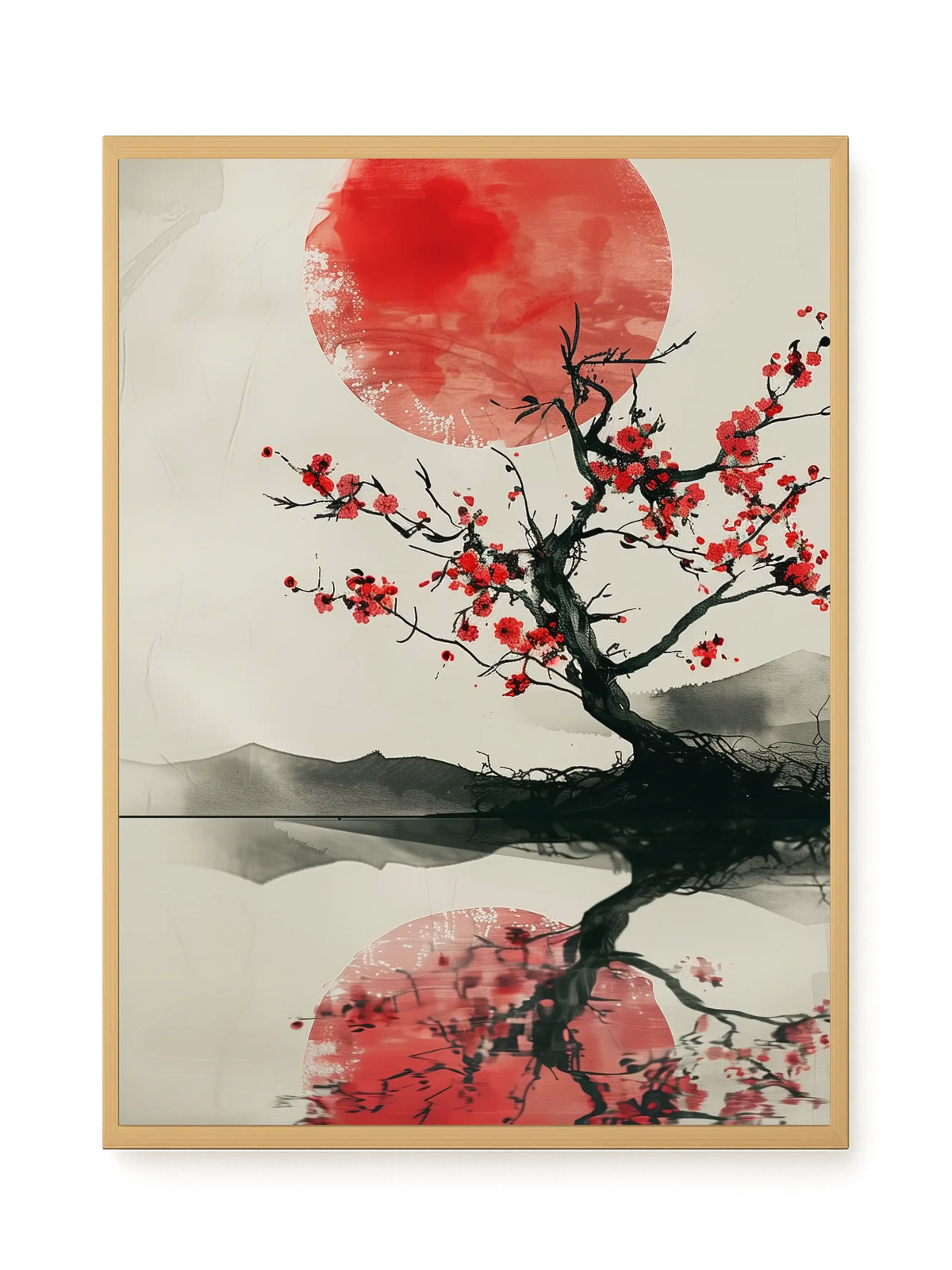 Red Stillness Canvas Print