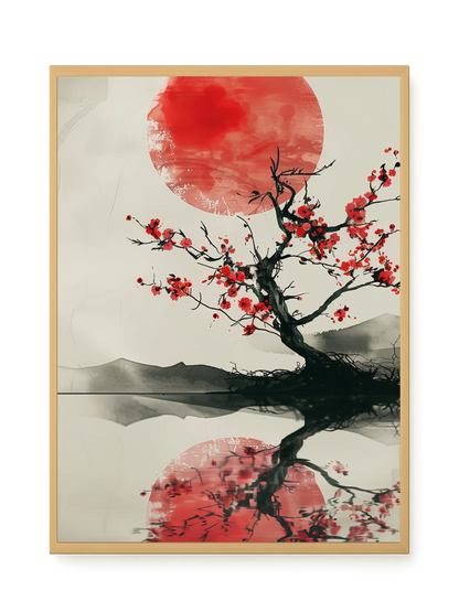 Red Stillness Canvas Print