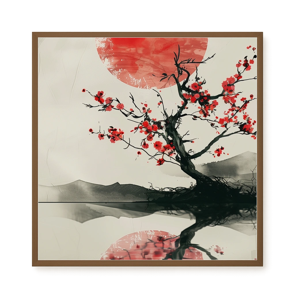 Red Stillness Canvas Print