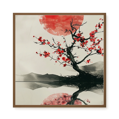 Red Stillness Canvas Print