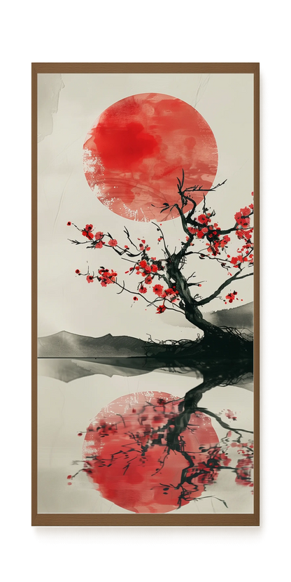 Red Stillness Canvas Print