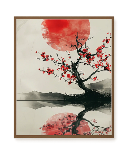 Red Stillness Canvas Print
