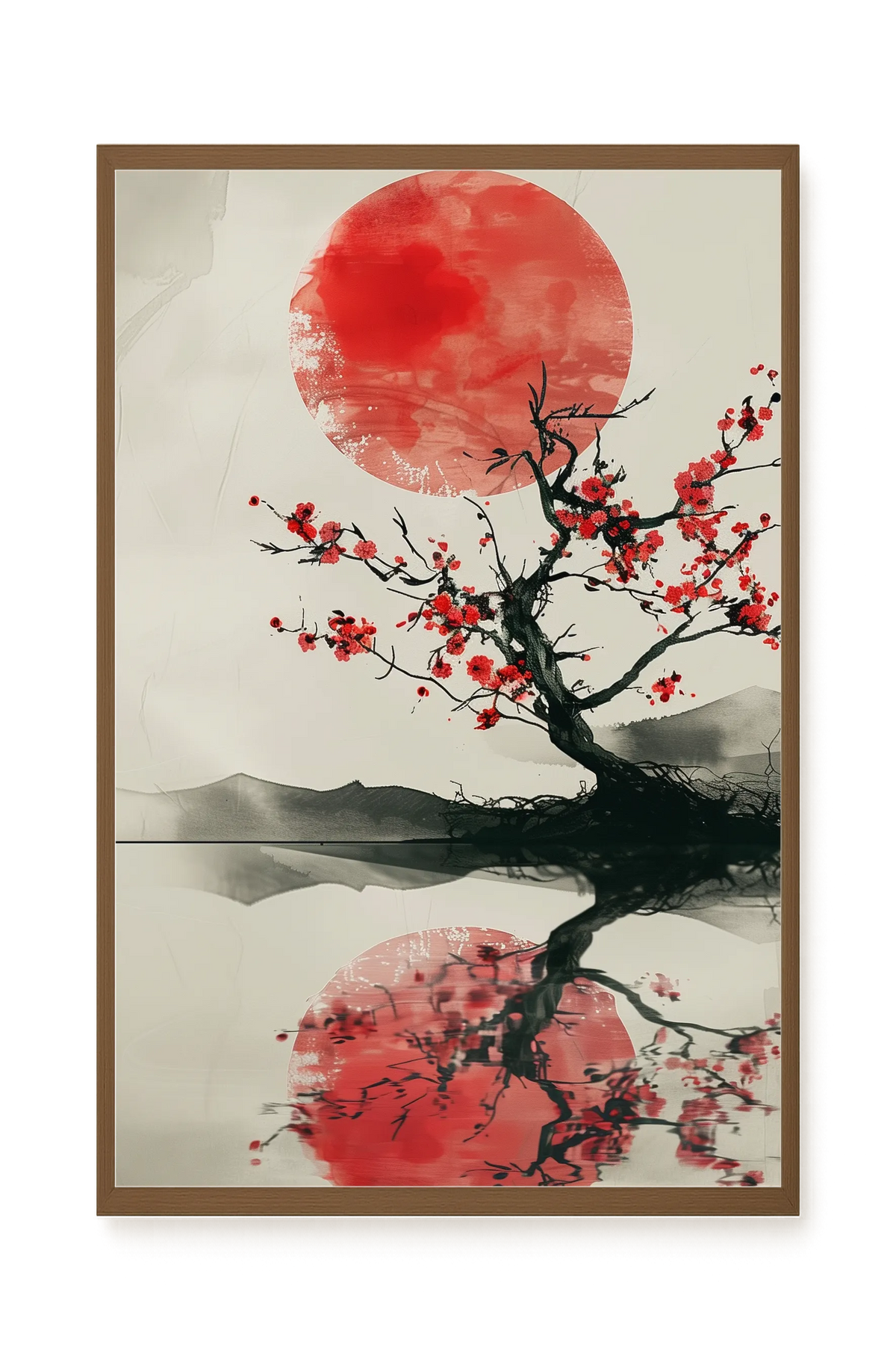 Red Stillness Canvas Print