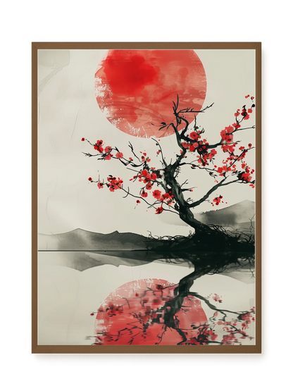 Red Stillness Canvas Print