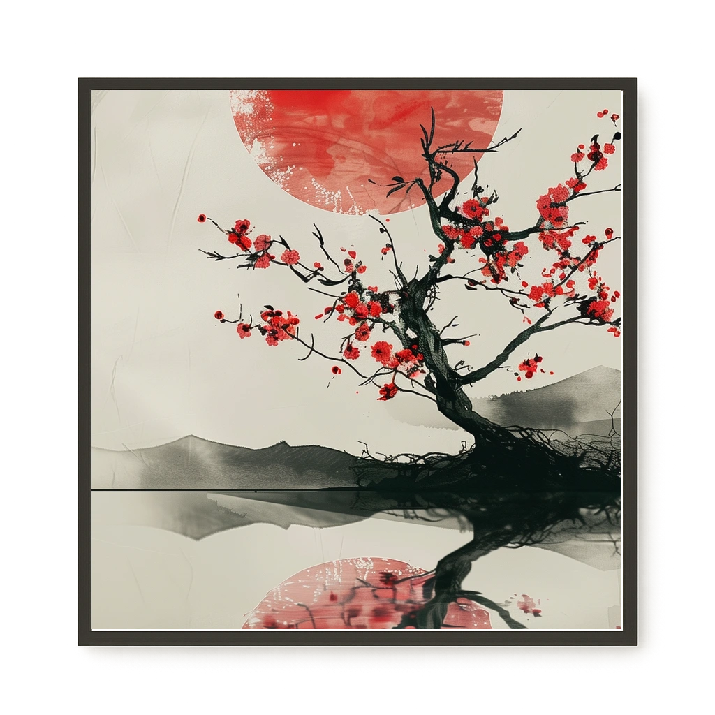 Red Stillness Canvas Print