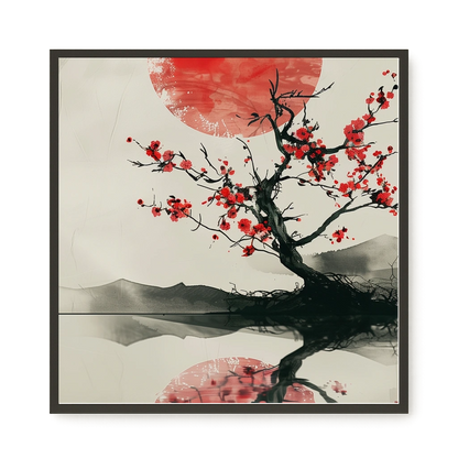 Red Stillness Canvas Print