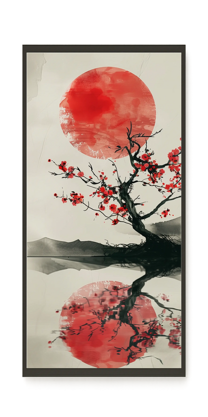 Red Stillness Canvas Print