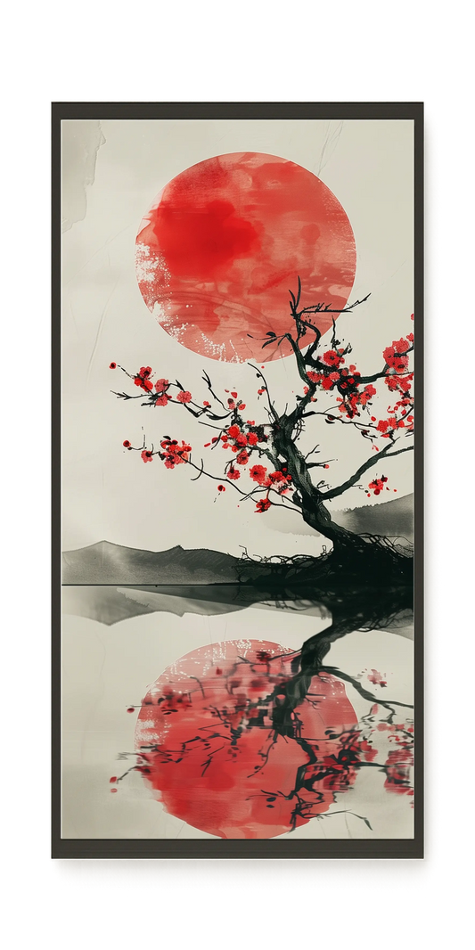 Red Stillness Canvas Print