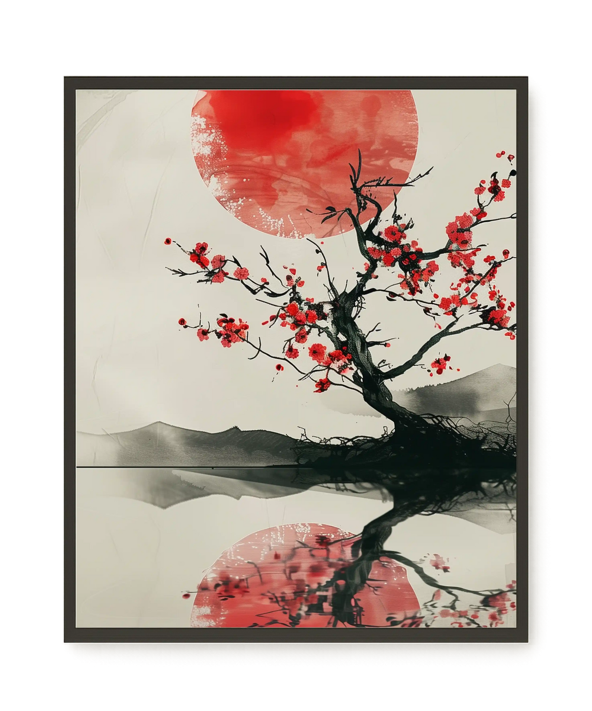 Red Stillness Canvas Print