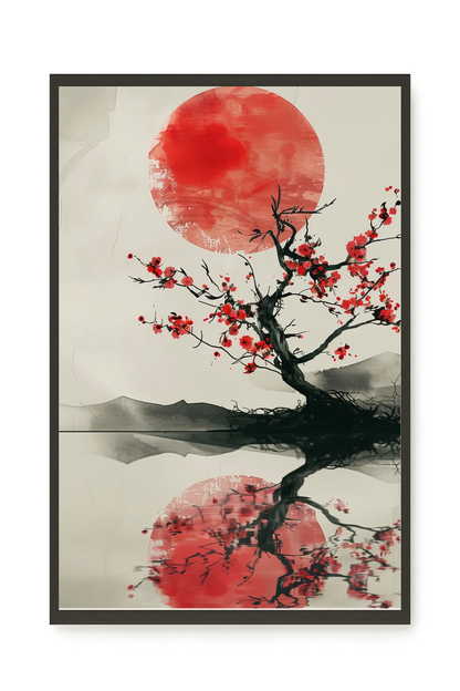 Red Stillness Canvas Print