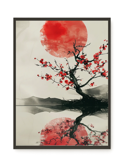Red Stillness Canvas Print