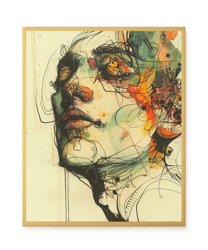 Broken Features Canvas Print