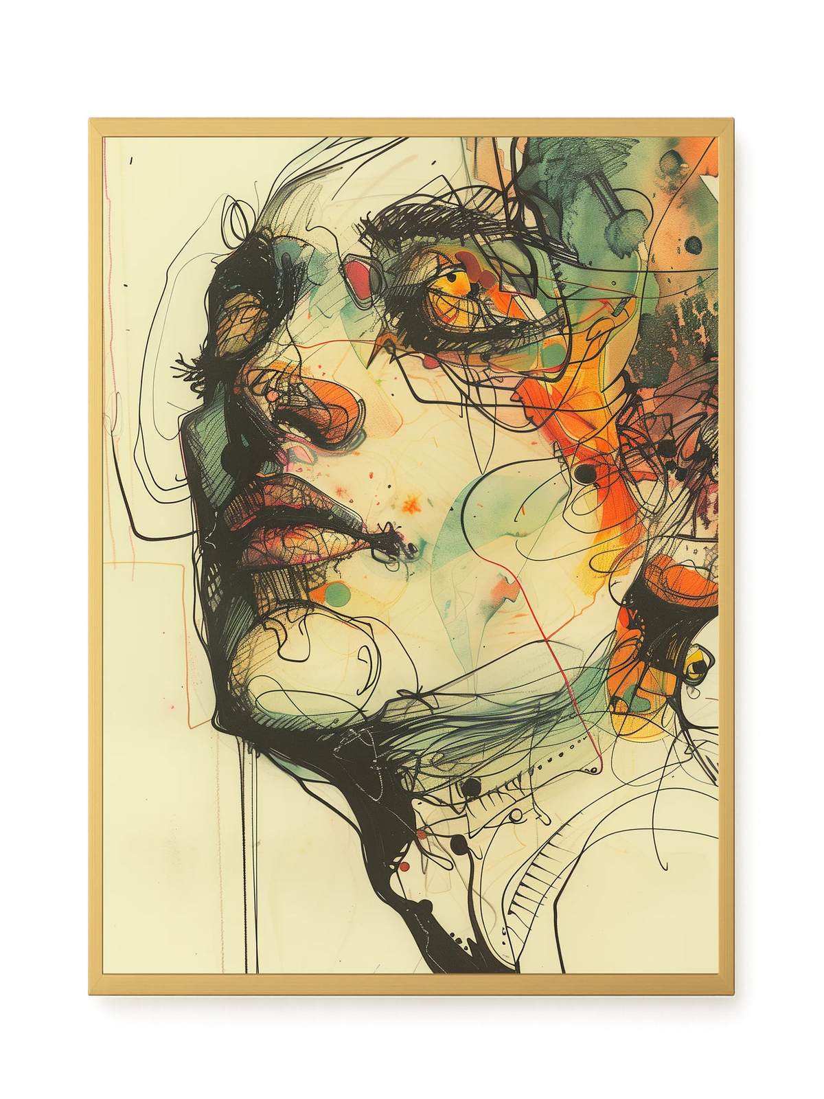 Broken Features Canvas Print