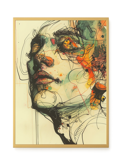 Broken Features Canvas Print