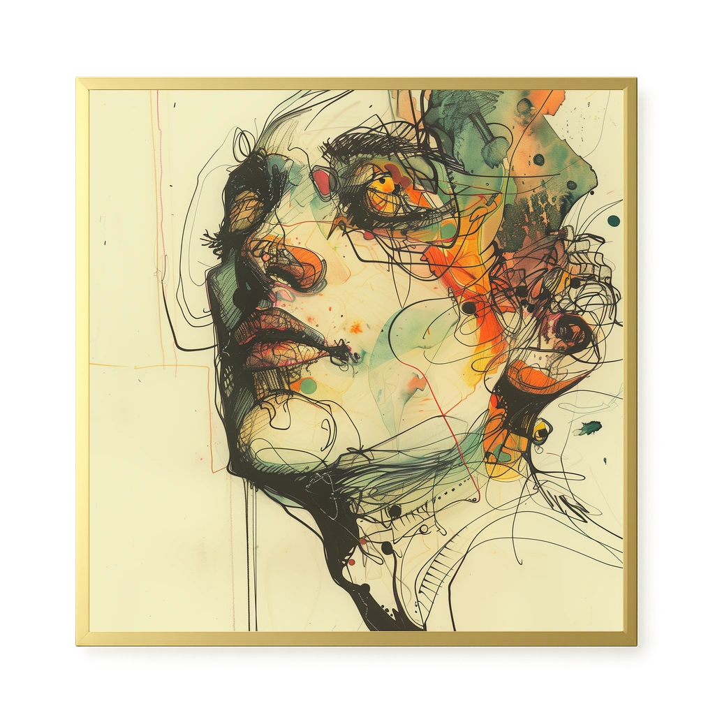 Broken Features Canvas Print