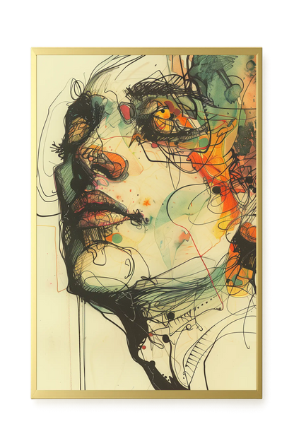 Broken Features Canvas Print