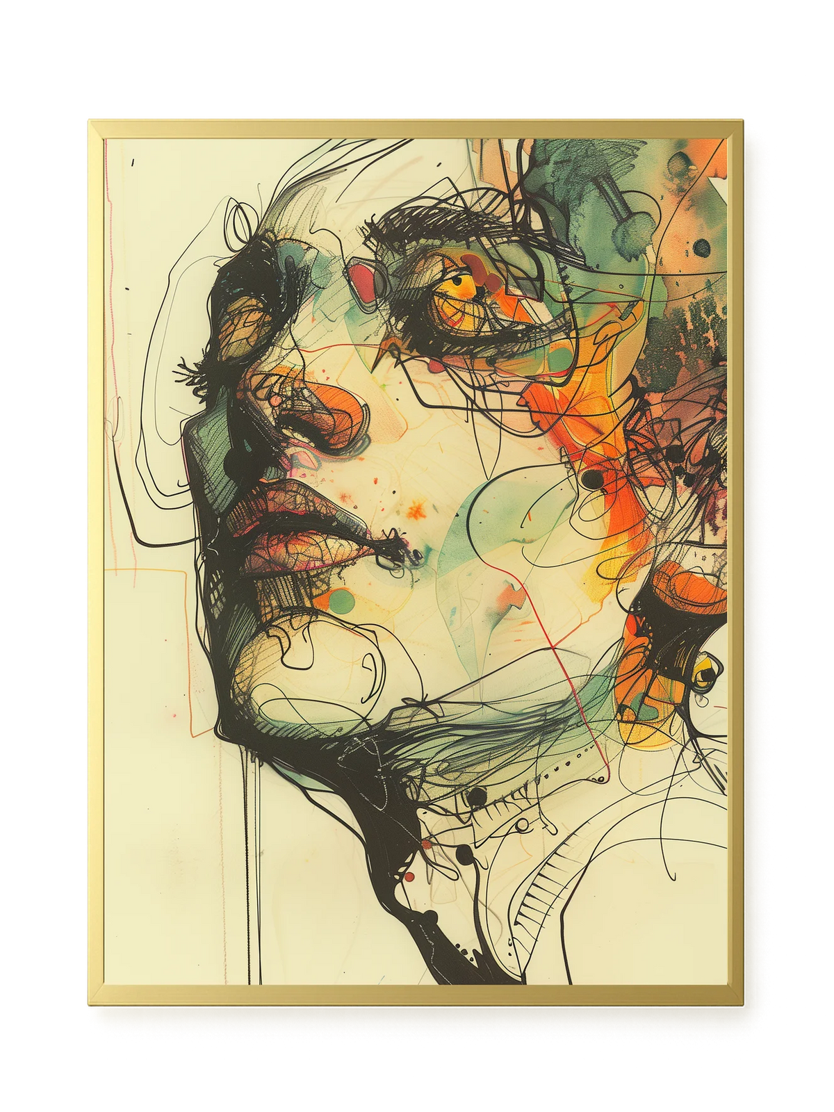 Broken Features Canvas Print