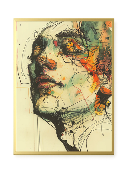 Broken Features Canvas Print