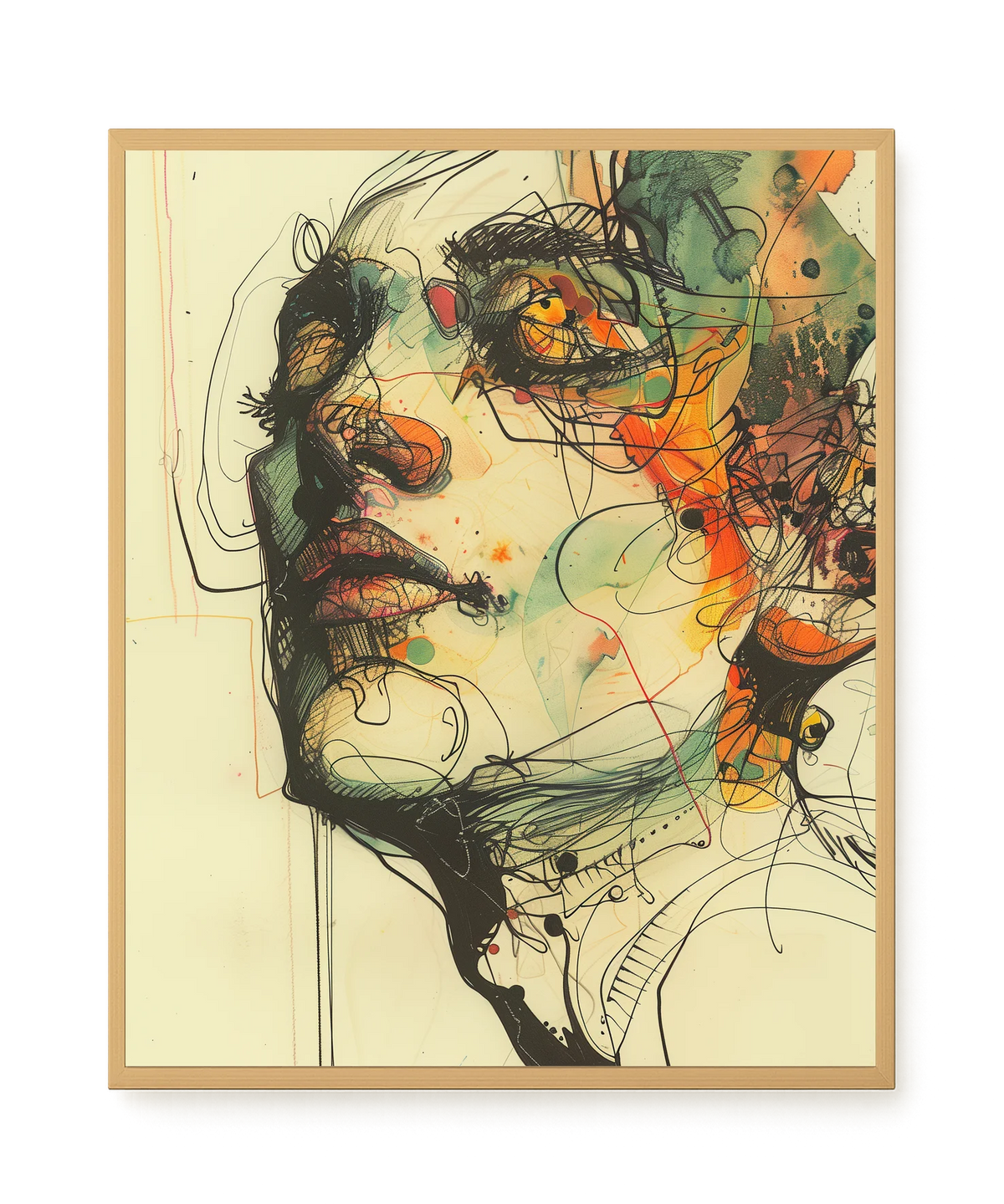 Broken Features Canvas Print