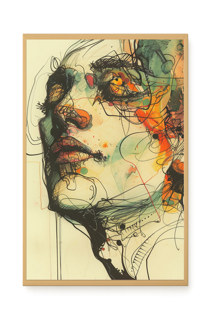Broken Features Canvas Print