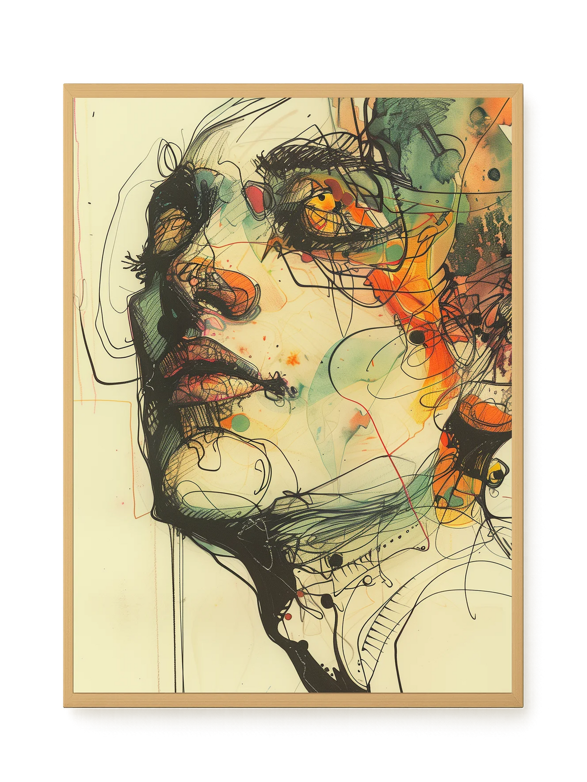 Broken Features Canvas Print