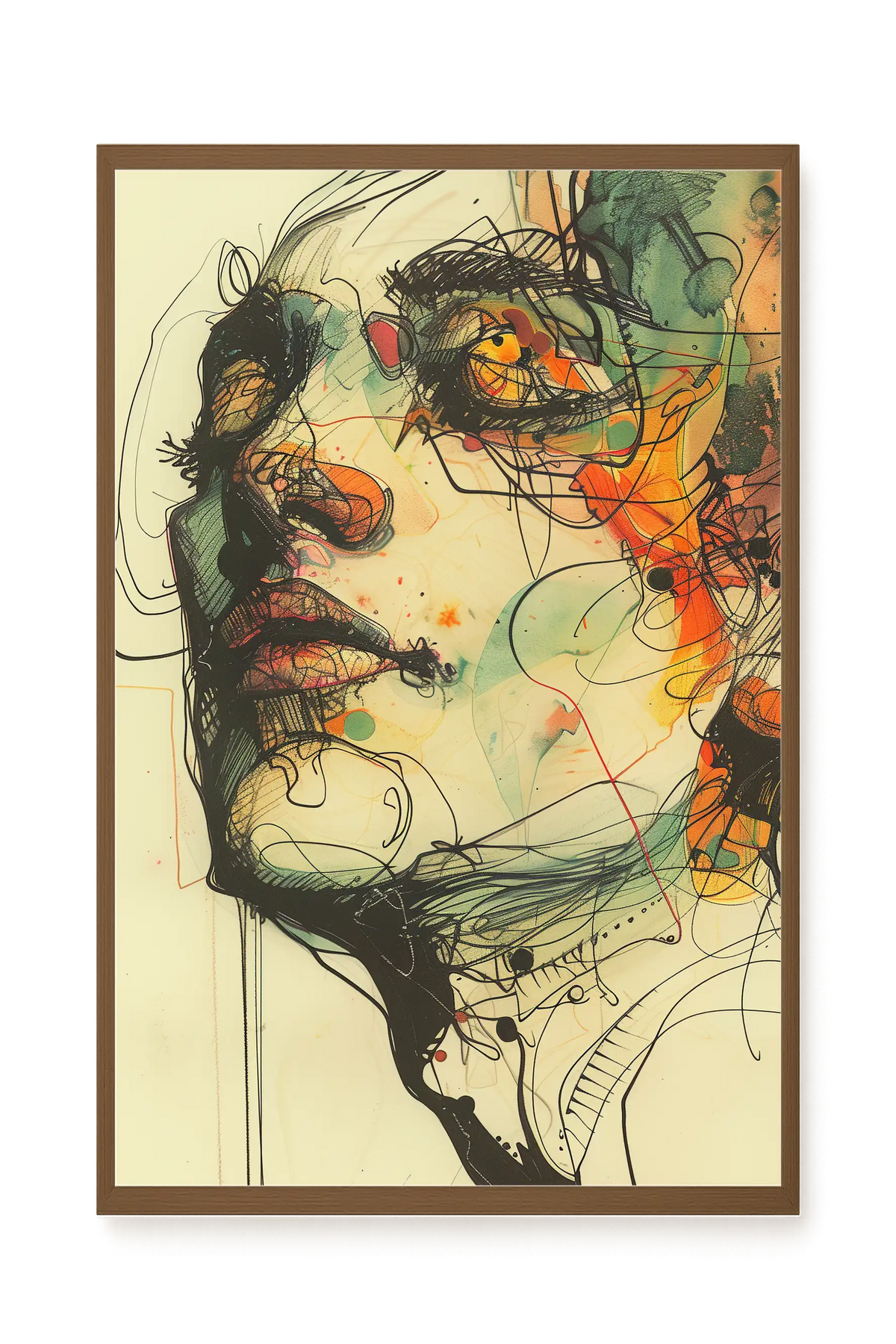 Broken Features Canvas Print