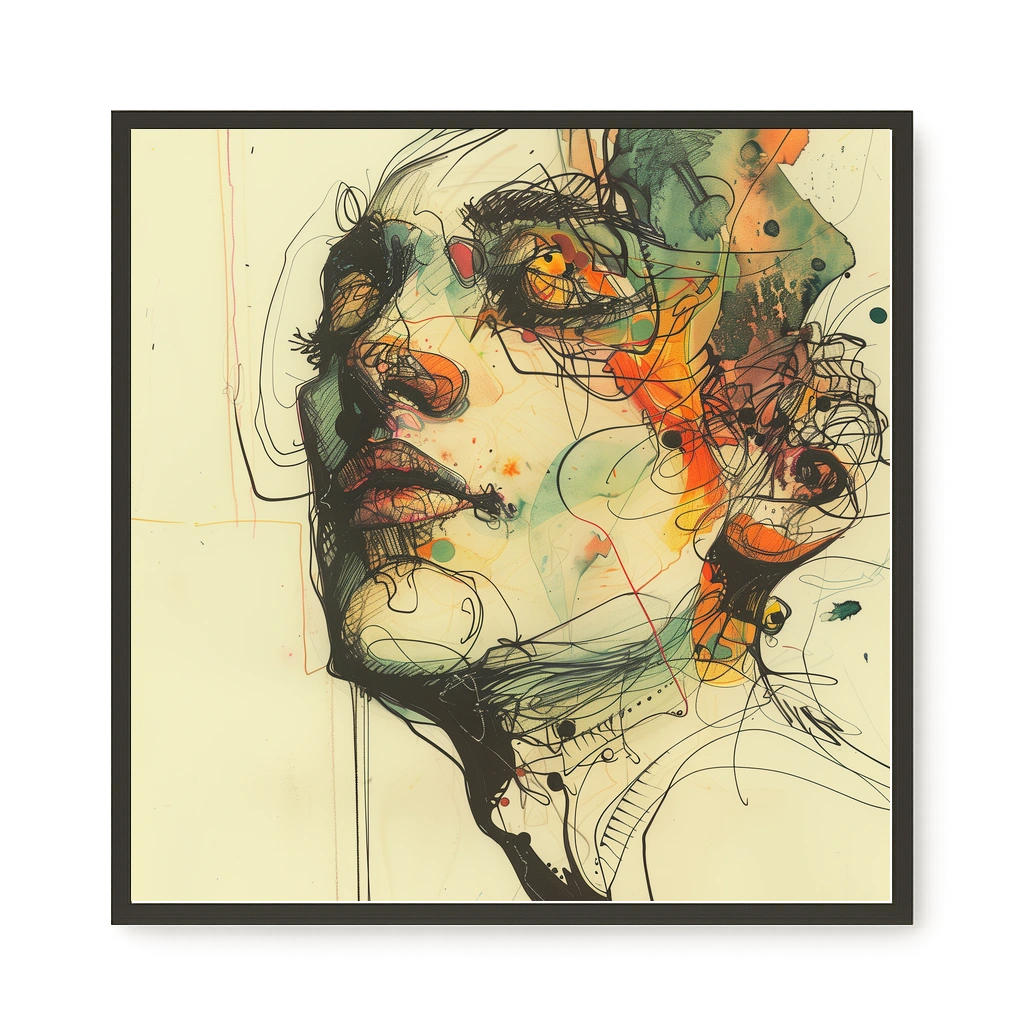 Broken Features Canvas Print