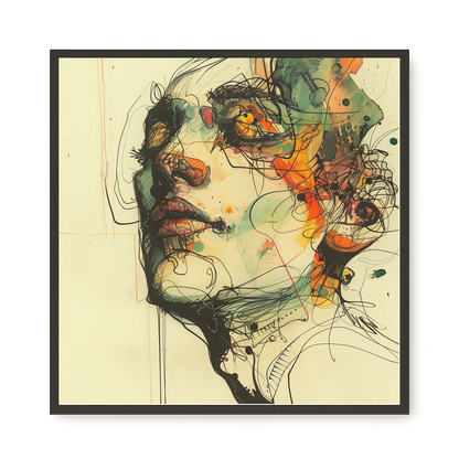 Broken Features Canvas Print