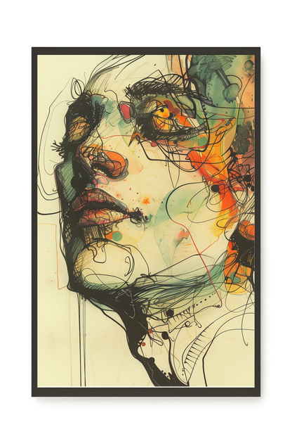 Broken Features Canvas Print