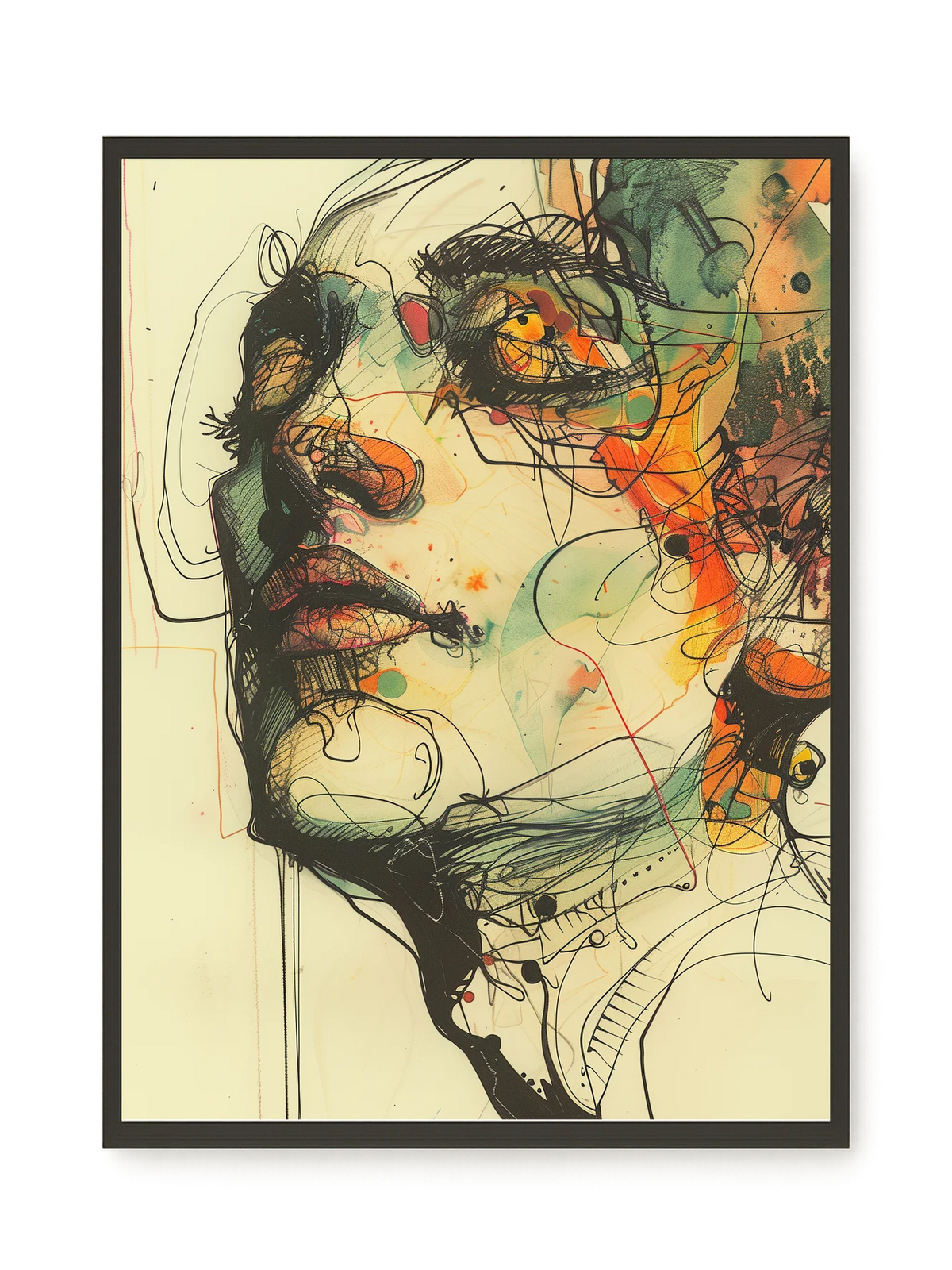 Broken Features Canvas Print
