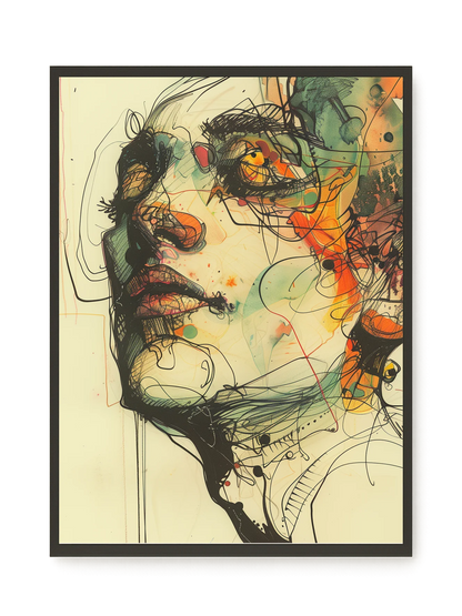 Broken Features Canvas Print