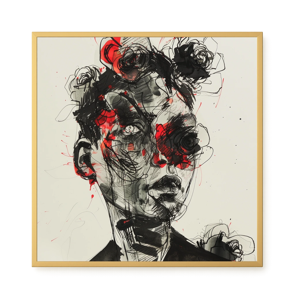 Fractured Identity Canvas Wall Art