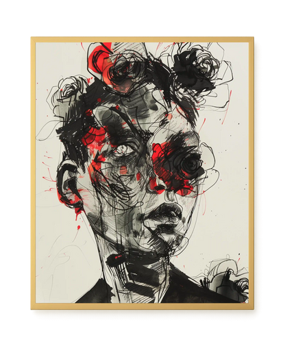 Fractured Identity Canvas Wall Art