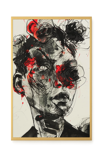 Fractured Identity Canvas Wall Art