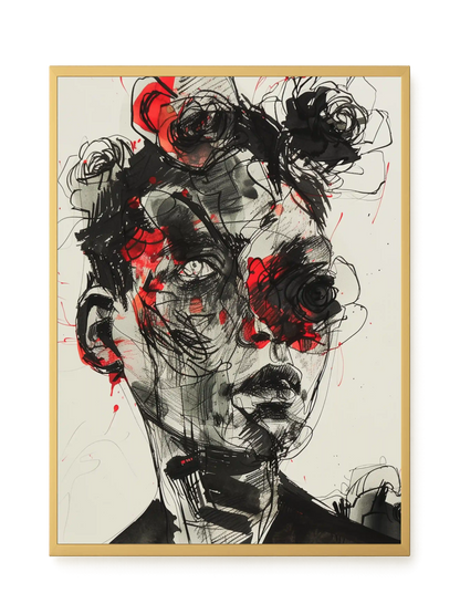 Fractured Identity Canvas Wall Art