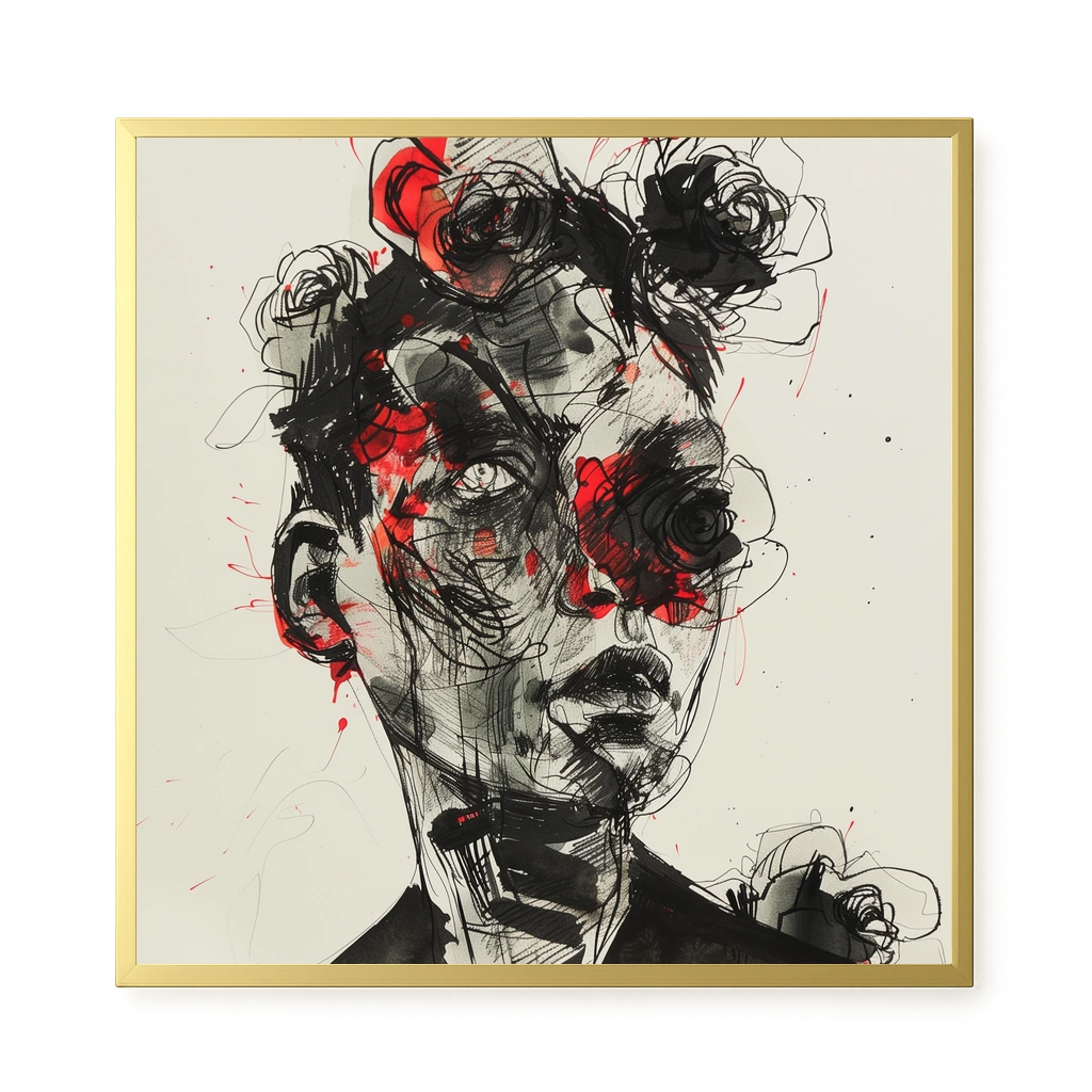 Fractured Identity Canvas Wall Art