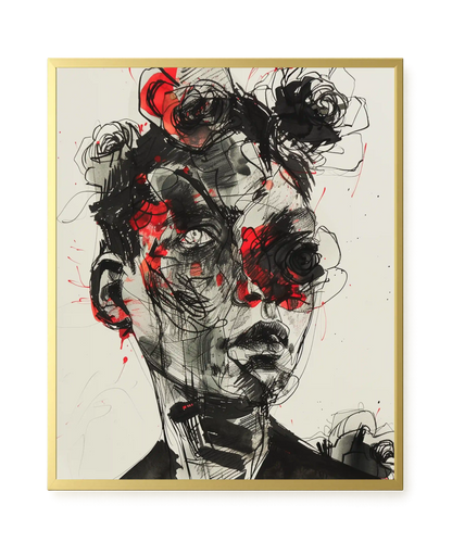 Fractured Identity Canvas Wall Art