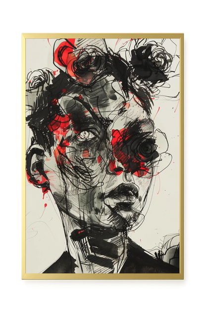 Fractured Identity Canvas Wall Art