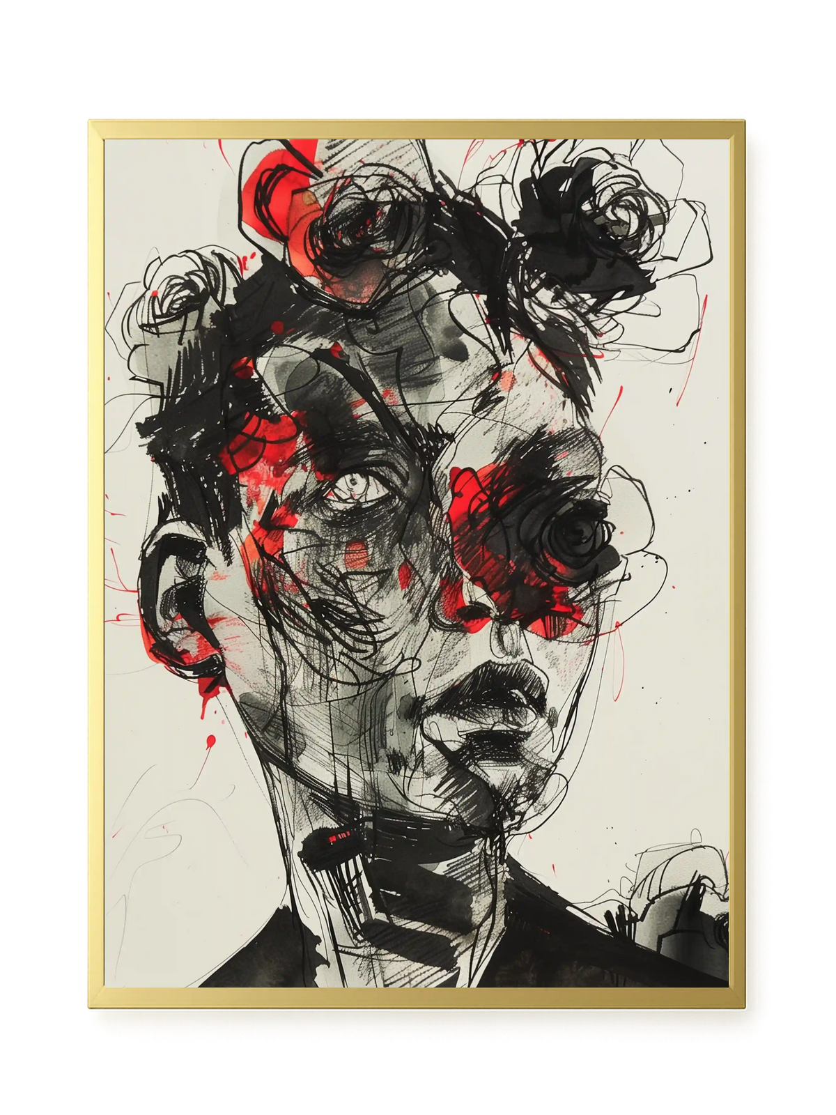 Fractured Identity Canvas Wall Art