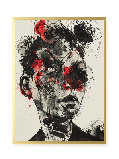 Fractured Identity Canvas Wall Art