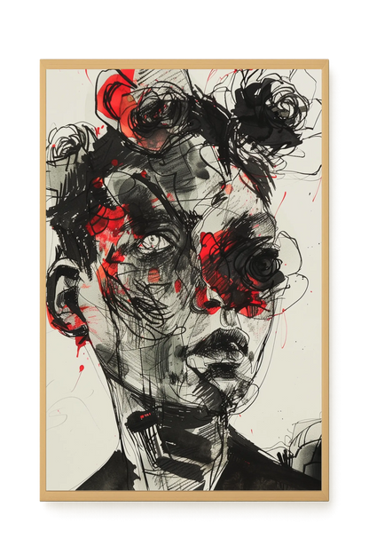 Fractured Identity Canvas Wall Art