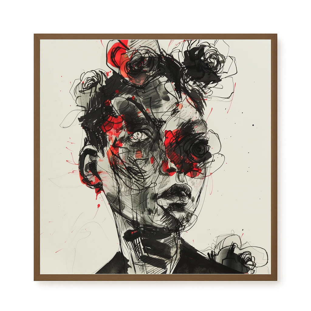 Fractured Identity Canvas Wall Art