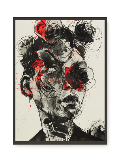 Fractured Identity Canvas Wall Art