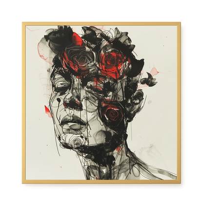 Dark Florals Canvas Print