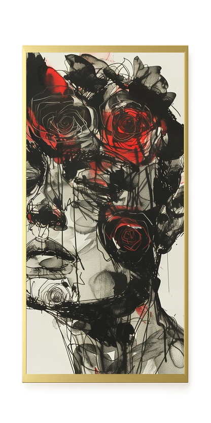 Dark Florals Canvas Print