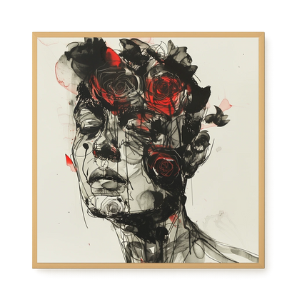 Dark Florals Canvas Print